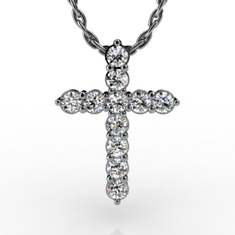 18k White Gold Pendant 0.814ct - 2300664-18kw